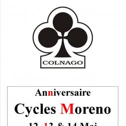A ce qui parait, on pourra voir le nouveau COLNAGO C68, jeudi 12 MAI à l'anniversaire des Cycles Moreno.... @apesud_cycling @colnagofrance sera là pour vous le présenter!!Vous viendrez?#cyclesmoreno #italie #colnago #c68 #anniversaire #perpignan...