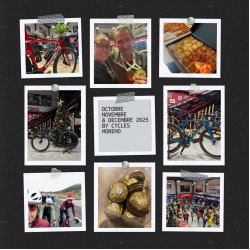 Fin 2025 chez Cycles Moreno, nous avons:- profit� du temps doux pour rouler encore un peu en cuissard- lanc� la saison des chocolats tr�s t�t ( il n'est jamais trop t�t pour des chocolats)- mis de beaux v�los sous vos sapins- cr�� de nombreux...