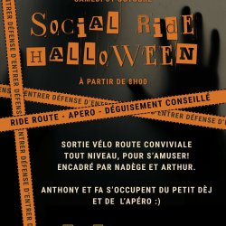 Le RDV d'Halloween � ne pas louper!!Samedi 31 Octobre, Petit D�j d�s 8h00 suivi d'une sortie route (50-60kms) et un bon ap�ro pour finir.D�guisez vous!!! c'est encore plus dr�le(mais c'est pas oblig�)#ride #cyclesmoreno #rivesaltes #halloween...