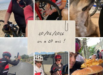RDV le Samedi 20 Juin pour f�ter nos 20 ans!
Pour l'instant, voil� ce que l'on sait:
Social Ride Route et Gravel, 
Test Bike Berria
Test Roues carbone Miche
Grillade!!!!!!!
Accueil caf� Premium avec la Cafeti�re Catalane et Expresso Rocket 
... mais...