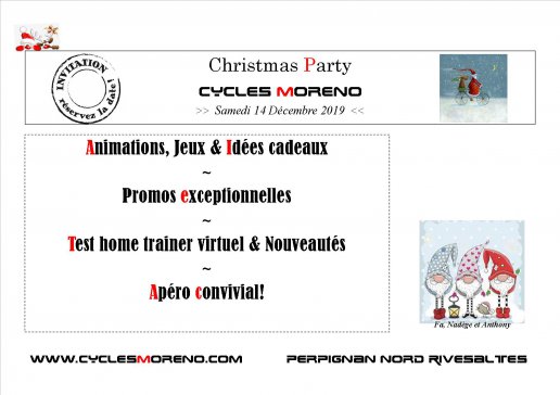 Christmas Party Cycles Moreno Samedi